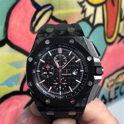 audemars piguet royal oak offshore carbon replica|royal oak offshore collection 42mm.